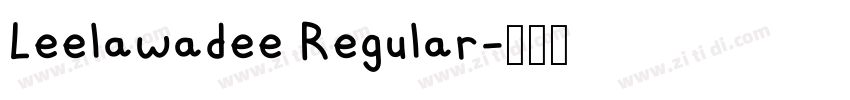 Leelawadee Regular字体转换